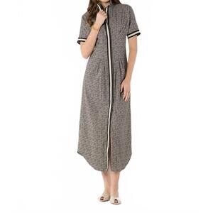 NEW EMILY MCCARTHY georgia dress in black tonal monogram